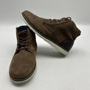 Clae Jackson Chestnut Nubuck Vibram Brown Mens Size 12 Premium Boots